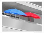 Parasols en rose et bleu -- 12/07/09